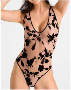 Body Aubade Boite à Désir Belle De Nuit (Noir) -Lingerie Belle body aubade boite a desir belle de nuit noir 2