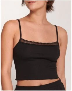 Crop Top Sloggi GO Ribbed (Noir)