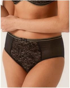 Culotte Empreinte Allure (Noir) -Lingerie Belle culotte empreinte allure noir 2