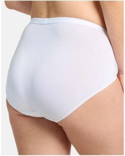 Culotte Sans Complexe Coton D'arum (Blanc) -Lingerie Belle culotte sans complexe coton d arum blanc 3