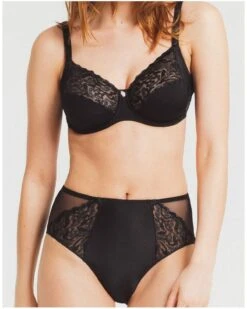 Culotte Taille Haute Louisa Bracq Electric Waves (Noir) -Lingerie Belle culotte taille haute louisa bracq electric waves noir 2