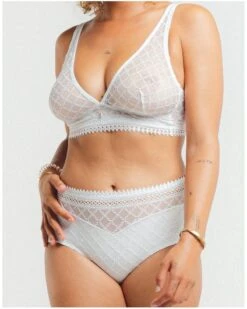 Culotte Taille Haute Louisa Bracq Paco (Blanc) -Lingerie Belle culotte taille haute louisa bracq paco blanc 3