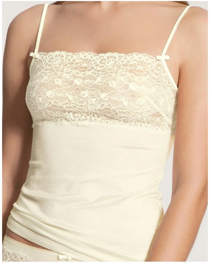 Débardeur Bretelles Spaghettis Calida Sensual Secrets (Alabaster Crème) 3 Débardeur Bretelles Spaghettis Calida Sensual Secrets (Alabaster Crème)