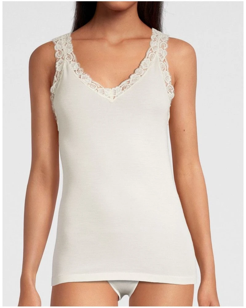 Débardeur Dentelle Leavers Oscalito 3300 (Ivoire) 3 Débardeur Dentelle Leavers Oscalito 3300 (Ivoire)