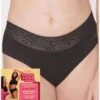 Hipster Menstruel Medium Sloggi Period Pants (Noir) -Lingerie Belle hipster menstruel medium sloggi period pants noir