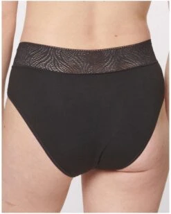 Hipster Menstruel Medium Sloggi Period Pants (Noir) -Lingerie Belle hipster menstruel medium sloggi period pants noir 2