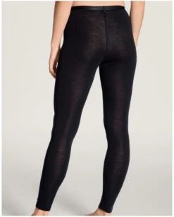 Legging Calida True Confidence Laine & Soie (Noir) -Lingerie Belle legging calida true confidence laine soie noir 2