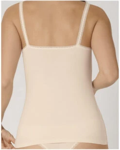 Lot De 2 Débardeurs Bretelles Spaghettis Sloggi GO (Coton Bio) Poudré -Lingerie Belle lot de 2 debardeurs bretelles spaghettis sloggi go coton bio poudre 2