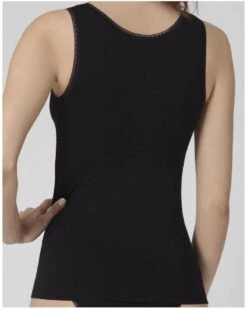 Lot De 2 Débardeurs Sloggi GO (Coton Bio) Noir -Lingerie Belle lot de 2 debardeurs sloggi go coton bio noir 2