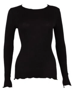 Maillot De Corps Col Rond Laine & Soie Oscalito 3446R (Noir) 9 Maillot De Corps Col Rond Laine & Soie Oscalito 3446R (Noir) -Lingerie Belle maillot de corps col rond laine soie oscalito 3446r noir 2