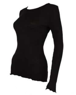 Maillot De Corps Col Rond Laine & Soie Oscalito 3446R (Noir) 10 Maillot De Corps Col Rond Laine & Soie Oscalito 3446R (Noir) -Lingerie Belle maillot de corps col rond laine soie oscalito 3446r noir 3