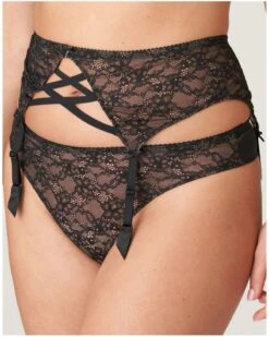Porte JarretellesPrima Donna Livonia (Noir) -Lingerie Belle porte jarretelles prima donna livonia noir 1