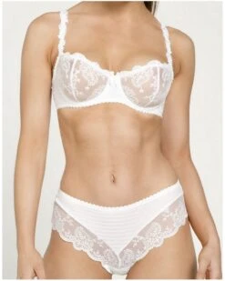 Shorty Brésilien Louisa Bracq Elise (Blanc) -Lingerie Belle shorty bresilien louisa bracq elise blanc 2