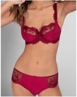 Shorty Empreinte Thalia (Sangria) -Lingerie Belle shorty empreinte thalia sangria 3