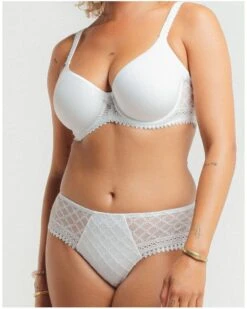 Shorty Louisa Bracq Paco (Blanc) -Lingerie Belle shorty louisa bracq paco blanc 2