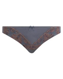 Slip Chantelle Champs-Elysées (Slate Grey) -Lingerie Belle slip chantelle champs elysees slate grey 5