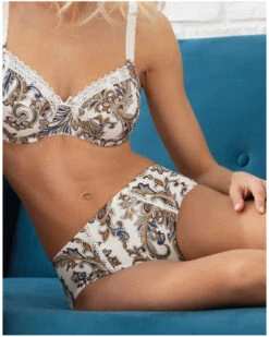 Slip Haut Antigel Evasion Cashmer (Ocre Cashmer) -Lingerie Belle slip haut antigel evasion cashmer ocre cashmer 3