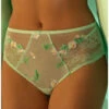Slip Haut Lise Charmel Amour Nymphea (Jade Aqua) -Lingerie Belle slip haut lise charmel amour nymphea jade aqua