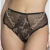 Slip Haut Lise Charmel Déesse En Glam (Or Glamour) -Lingerie Belle slip haut lise charmel deesse en glam or glamour