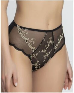 Slip Haut Lise Charmel Déesse En Glam (Or Glamour) -Lingerie Belle slip haut lise charmel deesse en glam or glamour 2