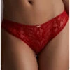 Slip Italien Aubade Coeur à Corps (Rouge Rebelle) 1 Slip Italien Aubade Coeur à Corps (Rouge Rebelle) -Lingerie Belle slip italien aubade coeur a corps rouge rebelle
