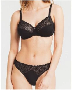 Slip Louisa Bracq Electric Waves (Noir) -Lingerie Belle slip louisa bracq electric waves noir 2