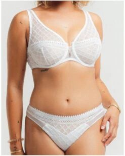 Slip Louisa Bracq Paco (Blanc) -Lingerie Belle slip louisa bracq paco blanc 2
