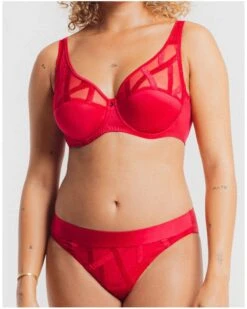 Slip Louisa Bracq Série (Rouge à Lèvres) -Lingerie Belle slip louisa bracq serie rouge a levres 2