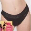 Slip Tai Menstruel Light Sloggi Period Pants (Noir) -Lingerie Belle slip tai menstruel light sloggi period pants noir