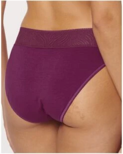 Slip Tai Menstruel Medium Sloggi Period Pants (Wine) -Lingerie Belle slip tai menstruel medium sloggi period pants wine 2