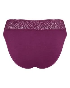 Slip Tai Menstruel Medium Sloggi Period Pants (Wine) -Lingerie Belle slip tai menstruel medium sloggi period pants wine 5