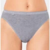 Slips Taï Basic + Sloggi (Lot De 4) (Gris) -Lingerie Belle slips tai basic sloggi lot de 4 gris