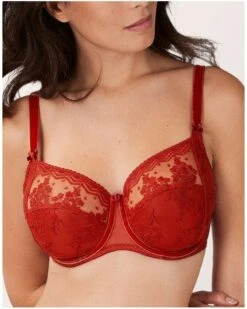 Soutien-gorge Classique Armatures Empreinte Ellen (Rouge Toscan) -Lingerie Belle soutien gorge classique armatures empreinte ellen rouge toscan 1