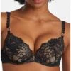 Soutien-gorge Coque Plunge Aubade Night Bird (Black Queen) -Lingerie Belle soutien gorge coque plunge aubade night bird black queen