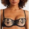 Soutien-gorge Corbeille Armatures Aubade Lovessence (Noir) -Lingerie Belle soutien gorge corbeille armatures aubade lovessence noir