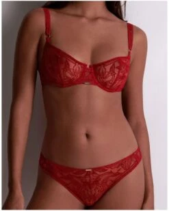Soutien-gorge Corbeille Aubade Coeur à Corps (Rouge Rebelle) 8 Soutien-gorge Corbeille Aubade Coeur à Corps (Rouge Rebelle) -Lingerie Belle soutien gorge corbeille aubade coeur a corps rouge rebelle 2