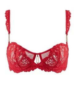 Soutien-gorge Corbeille Aubade Flowermania (Rouge Floral) 9 Soutien-gorge Corbeille Aubade Flowermania (Rouge Floral) -Lingerie Belle soutien gorge corbeille aubade flowermania rouge floral 1