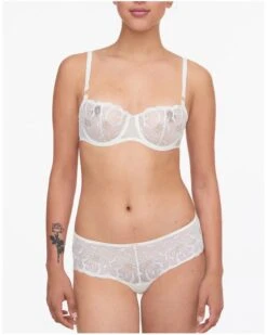 Soutien-gorge Corbeille Balconnet Chantelle Fleurs (Ivoire Doré) -Lingerie Belle soutien gorge corbeille balconnet chantelle fleurs ivoire dore 2