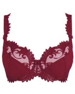 Soutien-gorge Corbeille En Maille Empreinte Thalia (Sangria) -Lingerie Belle soutien gorge corbeille en maille empreinte thalia sangria 1