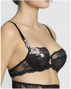Soutien-gorge Corbeille Lise Charmel Désir De Roses (Rose Ebène) -Lingerie Belle soutien gorge corbeille lise charmel desir de roses rose ebene 2