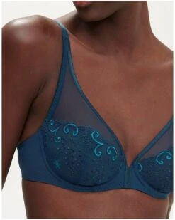 Simone Perele Soutien-gorge Décolleté Plongeant Simone Pérèle Délice (Bleu Prestige) -Lingerie Belle soutien gorge decollete plongeant simone perele delice bleu prestige 2