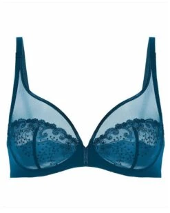Simone Perele Soutien-gorge Décolleté Plongeant Simone Pérèle Délice (Bleu Prestige) -Lingerie Belle soutien gorge decollete plongeant simone perele delice bleu prestige 5