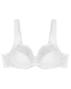 Soutien-gorge Emboîtant Bien-être Triumph Modern Lace+Cotton (Blanc) -Lingerie Belle soutien gorge emboitant bien etre triumph modern lacecotton blanc 2