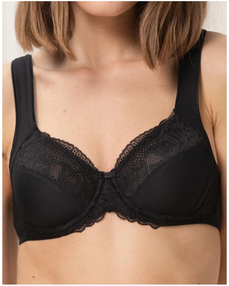 Soutien-gorge Emboîtant Bien-être Triumph Modern Lace+Cotton (Noir) 3 Soutien-gorge Emboîtant Bien-être Triumph Modern Lace+Cotton (Noir)