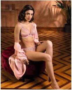 Soutien-gorge Glamour Lise Charmel Splendeur Soie (Splendeur Rose) -Lingerie Belle soutien gorge glamour lise charmel splendeur soie splendeur rose 3