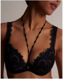Soutien-gorge Plunge Coque Aubade Amour Précieux (Cosmic Blue) 10 Soutien-gorge Plunge Coque Aubade Amour Précieux (Cosmic Blue) -Lingerie Belle soutien gorge plunge coque aubade amour precieux cosmic blue 2