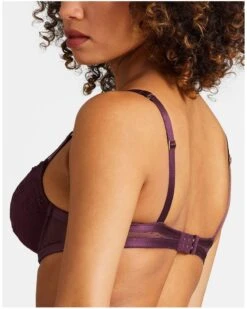 Soutien-gorge Plunge Coque Aubade Femme Passion (Wineberry) -Lingerie Belle soutien gorge plunge coque aubade femme passion wineberry 5