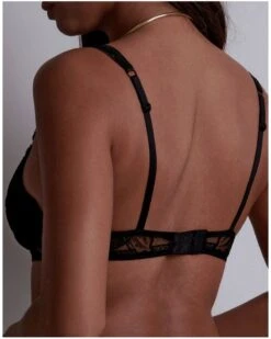 Soutien-gorge Plunge Coussinet Aubade Coeur à Corps (Noir) -Lingerie Belle soutien gorge plunge coussinet aubade coeur a corps noir 3
