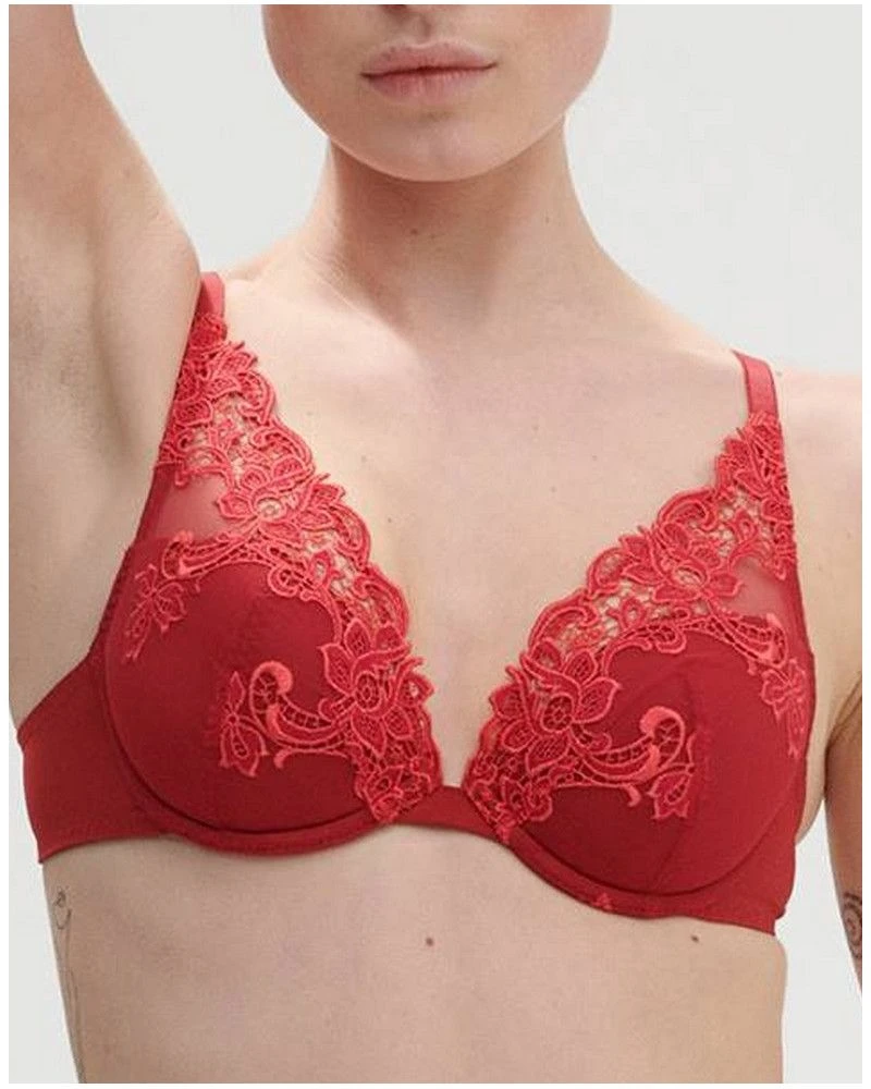 Simone Perele Soutien-gorge Push-up Plunge Simone Pérèle Saga (Lipstick) 3 Simone Perele Soutien-gorge Push-up Plunge Simone Pérèle Saga (Lipstick)