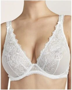 Soutien-gorge Triangle Plunge Confort Aubade Pour Toujours (Opale)